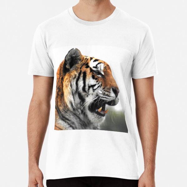 Amur Tiger on White Premium T-Shirt