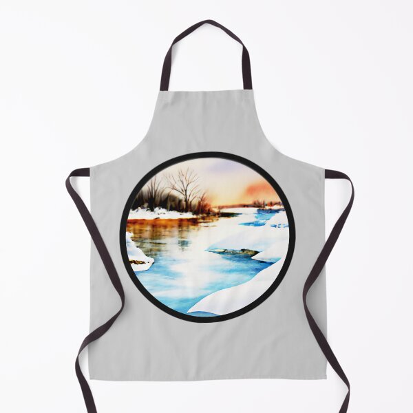 Item preview, Winter River Landscape designed and sold by designed2teach.