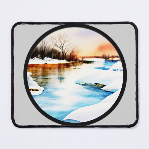 Item preview, Winter River Landscape designed and sold by designed2teach.