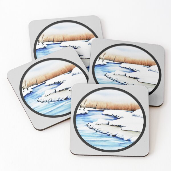 Item preview, Winter River Landscape designed and sold by designed2teach.