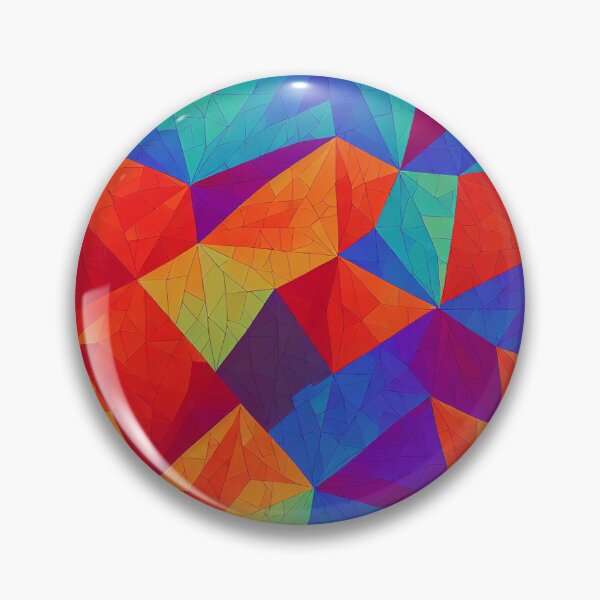 Item preview, Colourful Oragami Geometric Pattern  designed and sold by ArtzandDesignz.