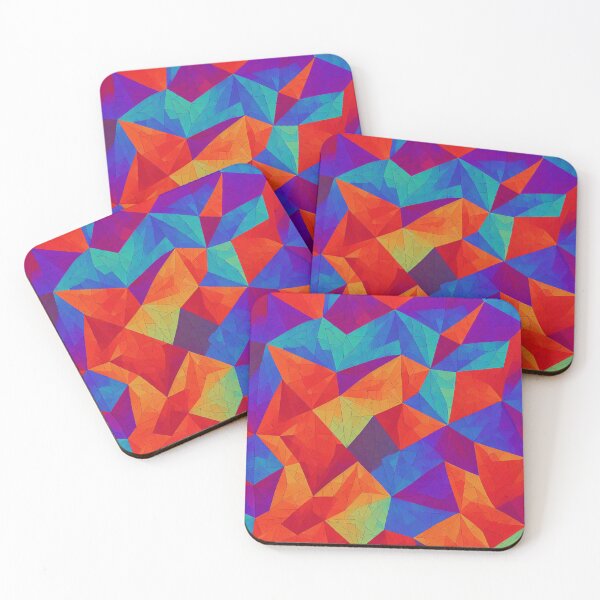 Item preview, Colourful Oragami Geometric Pattern  designed and sold by ArtzandDesignz.