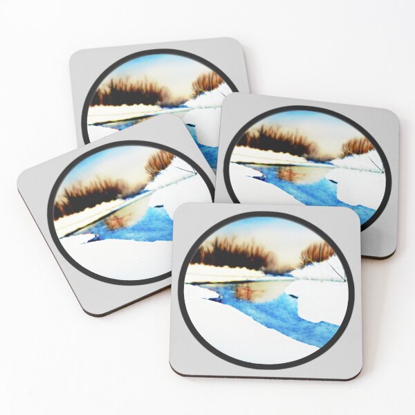 Item preview, Winter River Landscape designed and sold by designed2teach.