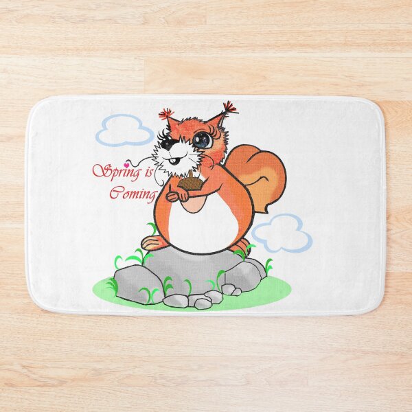 Item preview, Happy squirrel - Spring is coming  designed and sold by Shirley cute art .