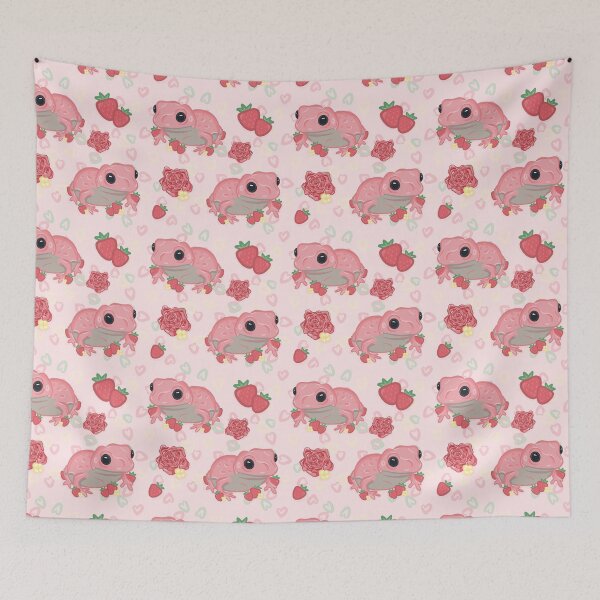 Item preview, Pink Frog in the Pink Garden designed and sold by RoserinArt.