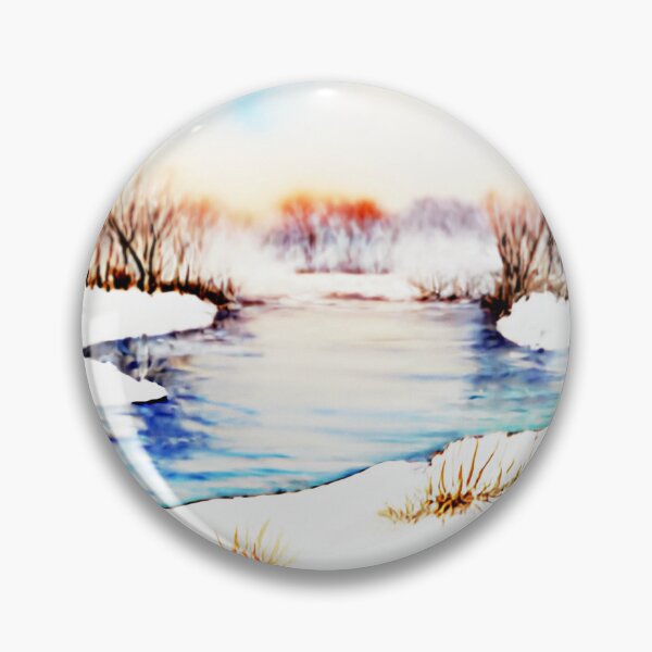 Item preview, Winter River Landscape designed and sold by designed2teach.