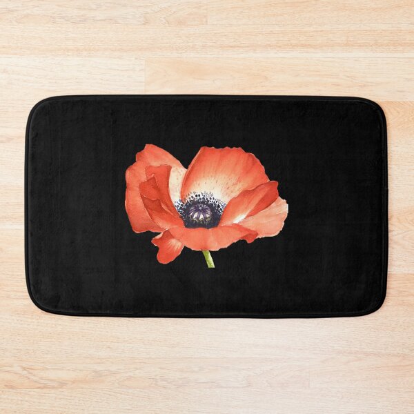 Item preview, red poppy flower image for prints on tshirt mahsa watercolor artist transparent designed and sold by joshuamanzhmf.