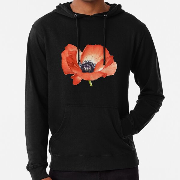 Red Poppy flower, Image for prints on Tshirt T-Shirt by Mahsa Watercolor  Artist - Pixels