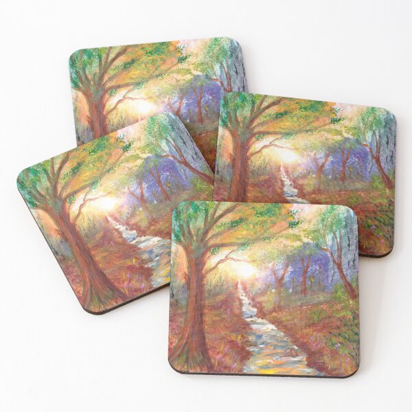 Item preview, A New Day Dawns, Sunrise Over Forest and River designed and sold by Aryxaba.