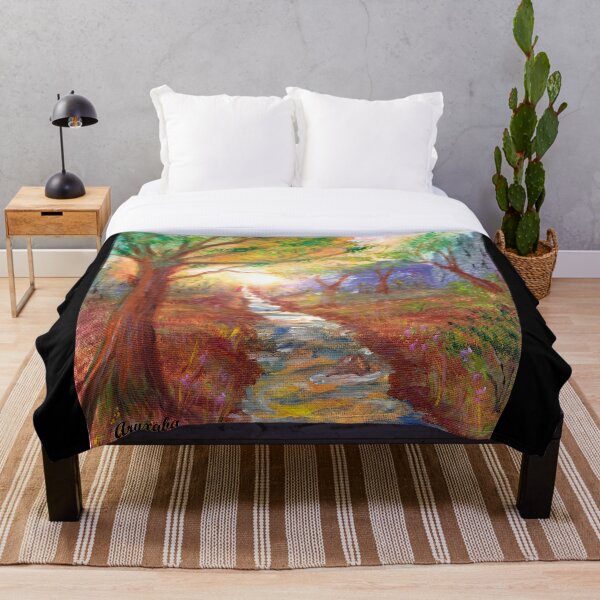 Item preview, Amanece un nuevo día, amanecer sobre el bosque y el río designed and sold by Aryxaba.