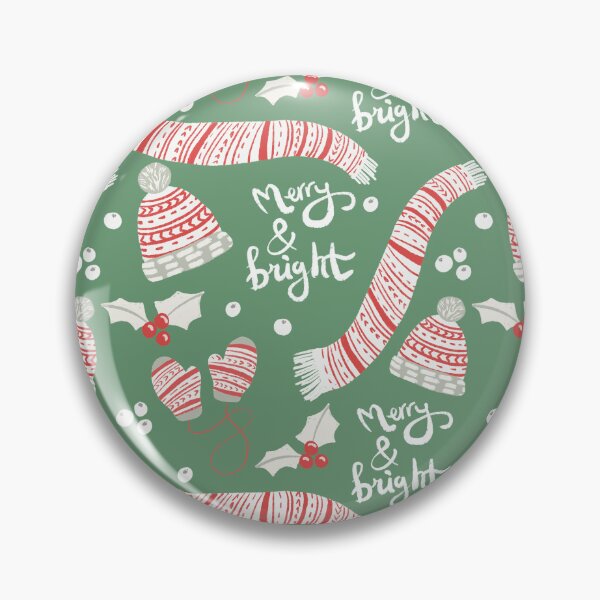 Item preview, Merry and bright winter hats christmas seamless pattern designed and sold by pinkyfish1010.