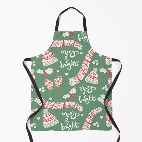 Item preview, Merry and bright winter hats christmas seamless pattern designed and sold by pinkyfish1010.