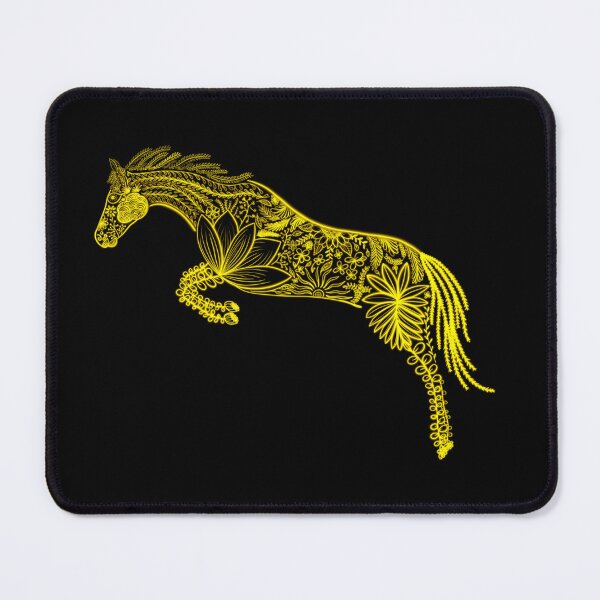 Item preview, Floral Horse Jumper - Detailed - Yellow designed and sold by melissadash.