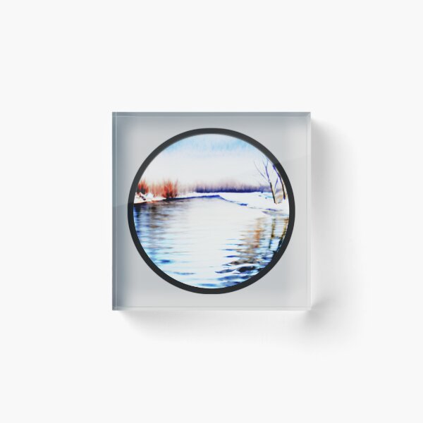 Item preview, Winter River Landscape designed and sold by designed2teach.