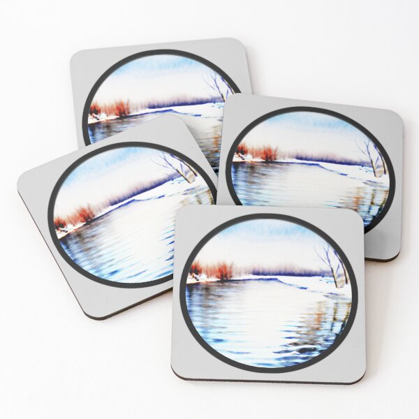Item preview, Winter River Landscape designed and sold by designed2teach.