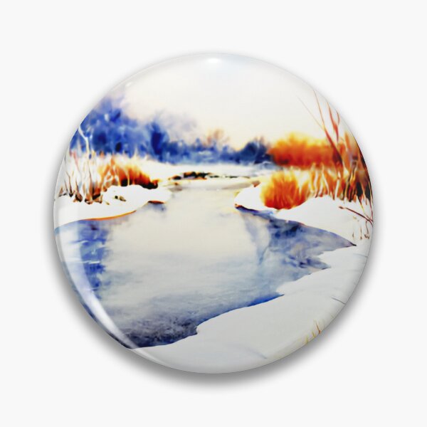 Item preview, Winter River Landscape designed and sold by designed2teach.