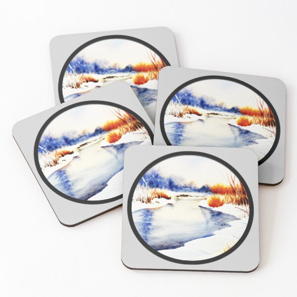 Item preview, Winter River Landscape designed and sold by designed2teach.
