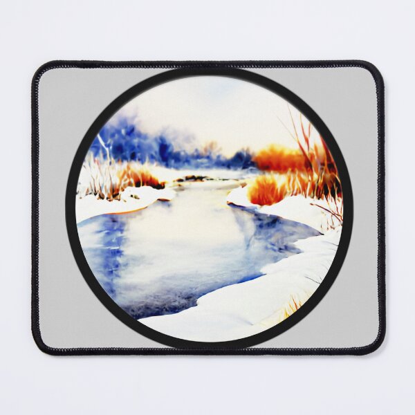 Item preview, Winter River Landscape designed and sold by designed2teach.