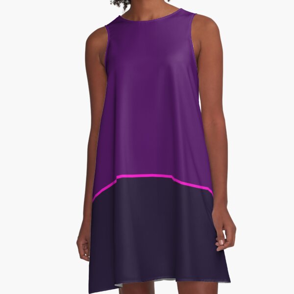 nice purple canvas A-Line Dress