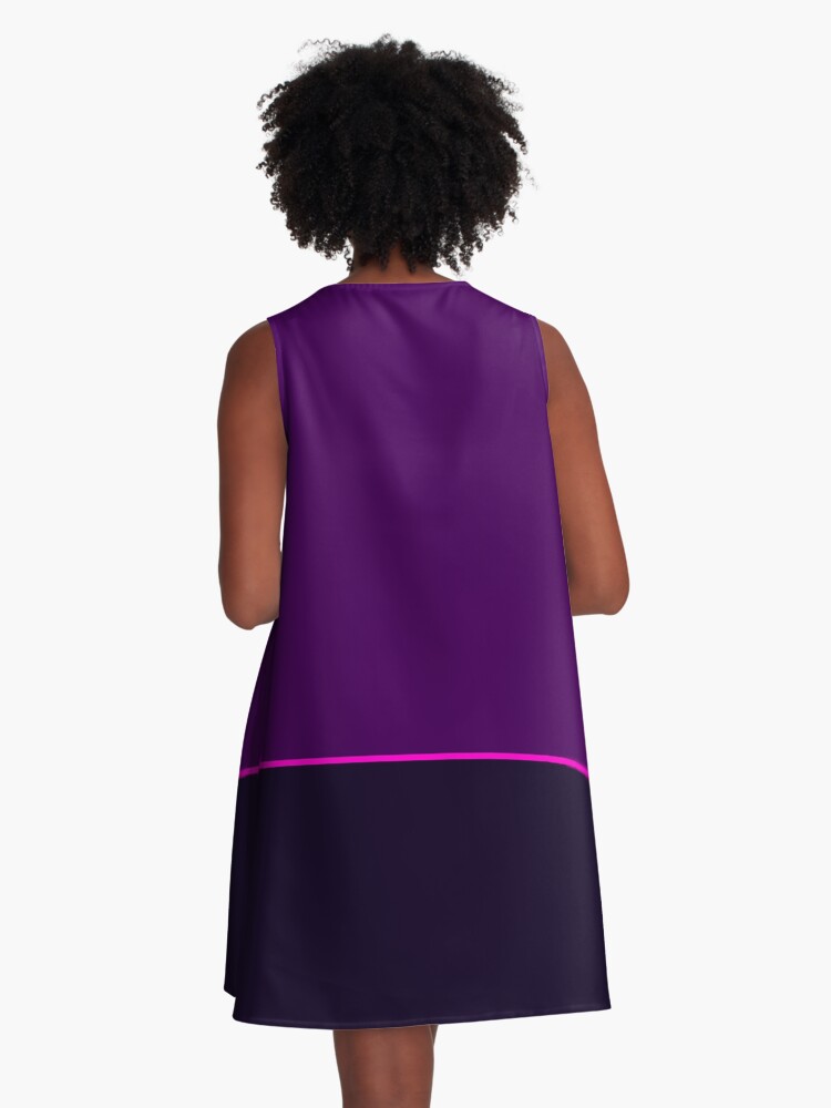 Thumbnail 3 of 4, A-Line Dress, nice purple canvas designed and sold by hamtz.