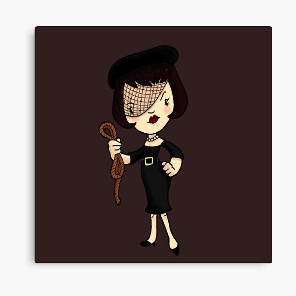 ITS A CLUE! Was it Mrs. White with the ROPE? Canvas Print