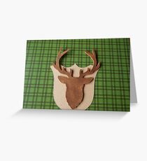 monarch of the glen, stags head picture Greeting Card