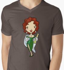 Es ist ein Hinweis! War es Ms. Scarlet mit dem Kerzenleuchter? T-Shirt mit V-Ausschnitt
