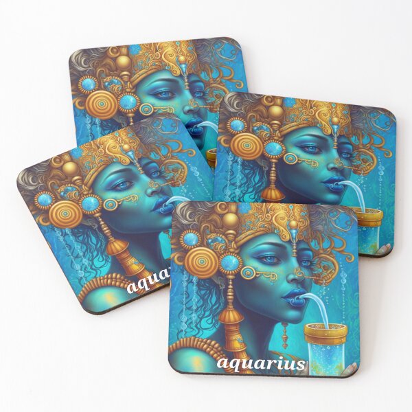 Item preview, Artificial intellence enhanced artwork "Aquarius" zodiac design..see all 12! designed and sold by Charles Durall.