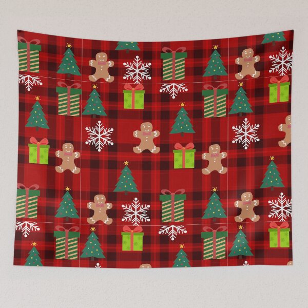 Item preview, Christmas  plaid  pattern  designed and sold by PhoeniXDreamer.