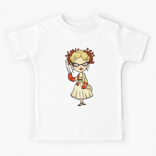 ITS A CLUE! Was it Mrs. Peacock with the KNIFE? Kids T-Shirt