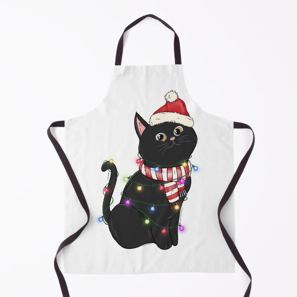 Item preview, black cat christmas lights pajama designed and sold by vuhieustore.