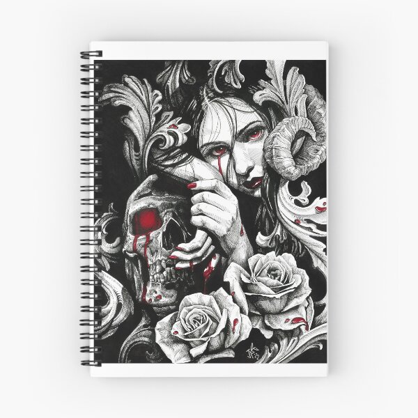 Item preview, Lilith Vampire Queen with Skull and Roses designed and sold by Jackierabbit12.