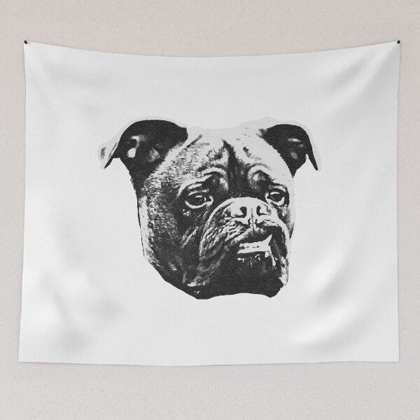 Item preview, Dogue De Bordeaux Face (Black & White) designed and sold by NiftyTees.
