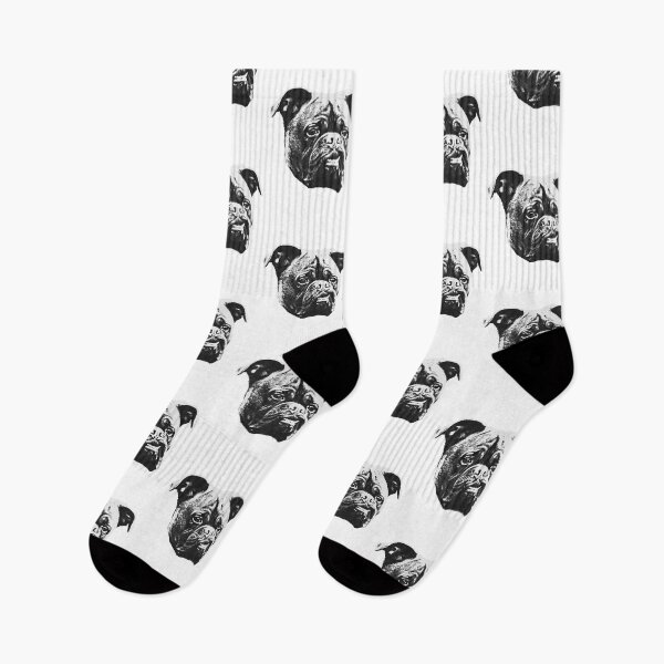 Item preview, Dogue De Bordeaux Face (Black & White) designed and sold by NiftyTees.