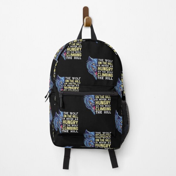 Item preview, The wolf on the hill is never as hungry as the wolf climbing the hill designed and sold by FanityPrints.