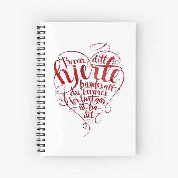 Bevar ditt hjerte Spiral Notebook