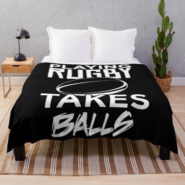 Item preview, Playing Rugby Takes Balls Adult Humor Pun graphic designed and sold by MrDuyHung.