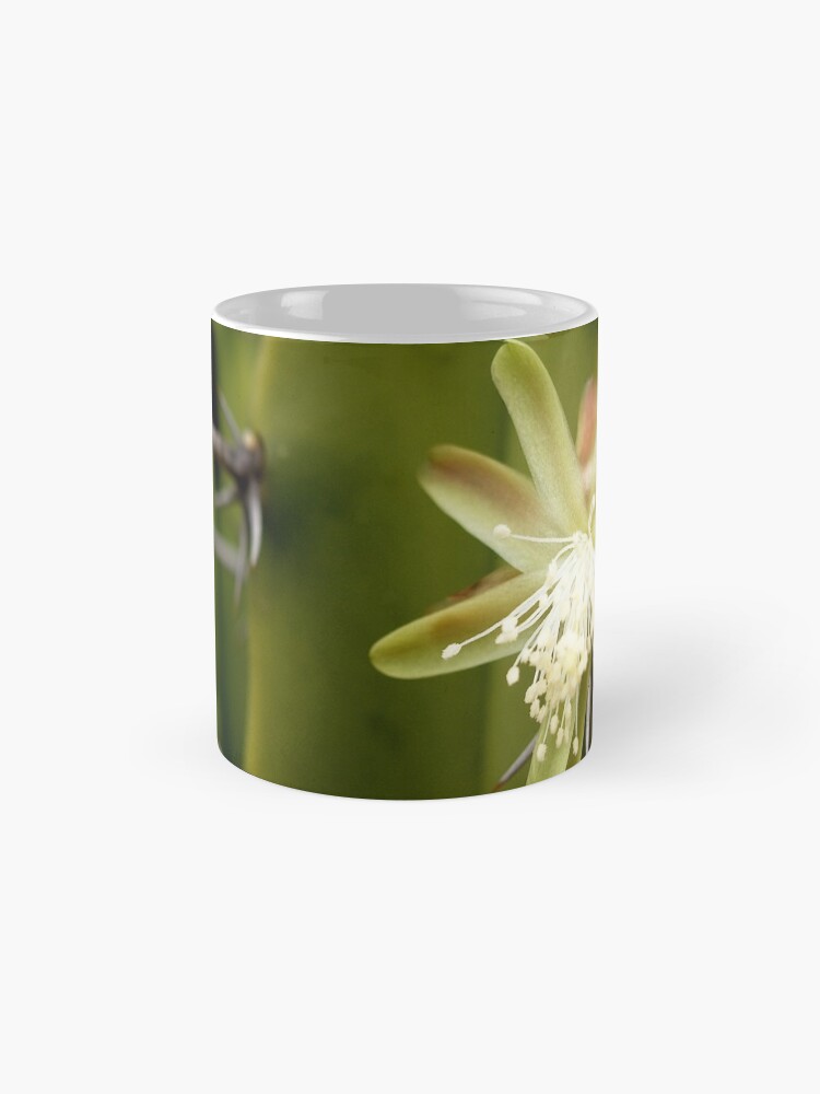 Alternate view of White Cactus flower Coffee Mug