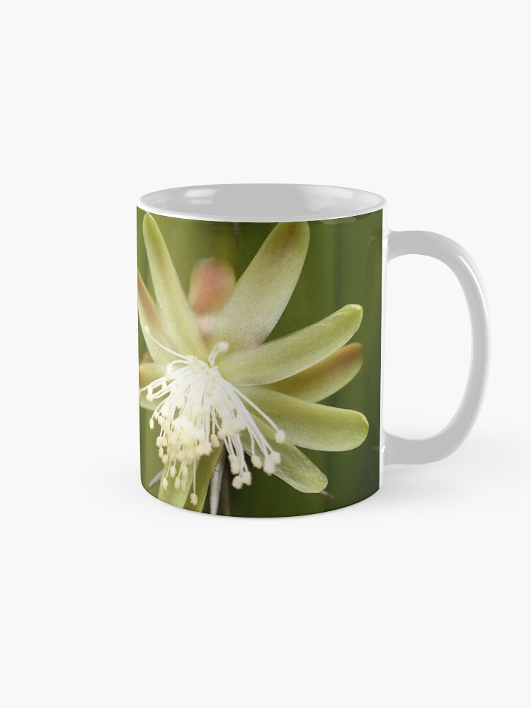 Alternate view of White Cactus flower Coffee Mug