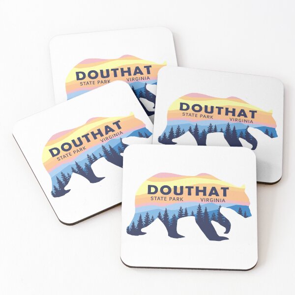 Item preview, Douthat State Park Sunset Bear Logo designed and sold by VanyaKar.
