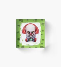 Bloque acrílico Monster baby smiley clown