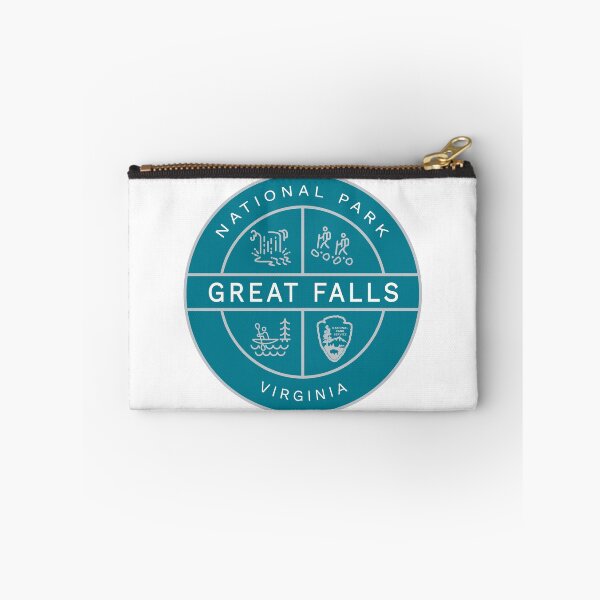 Item preview, Great Falls National Park Heraldic Logo Teal designed and sold by VanyaKar.