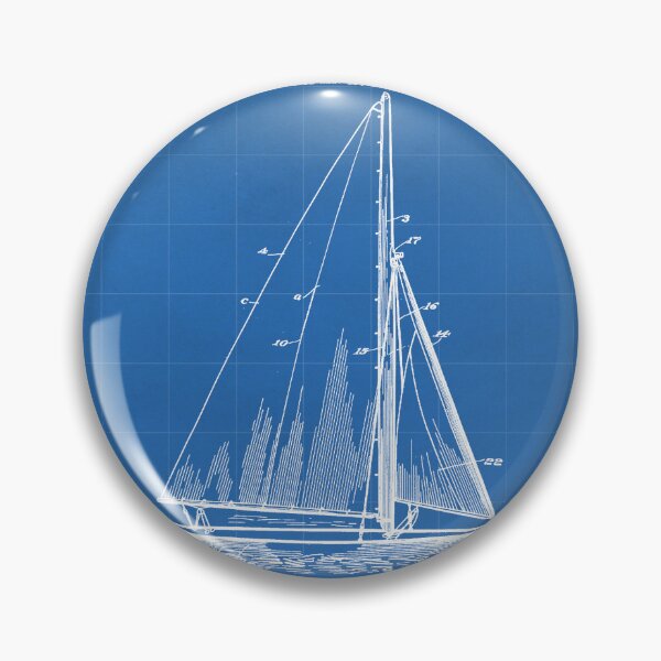 Item preview, Sailboat Patent - Yacht Art - Blueprint designed and sold by patentpress.