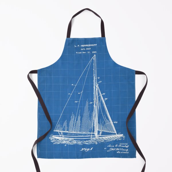 Item preview, Sailboat Patent - Yacht Art - Blueprint designed and sold by patentpress.
