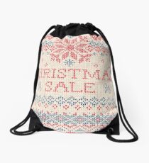 Scandinavian christmas Drawstring Bag