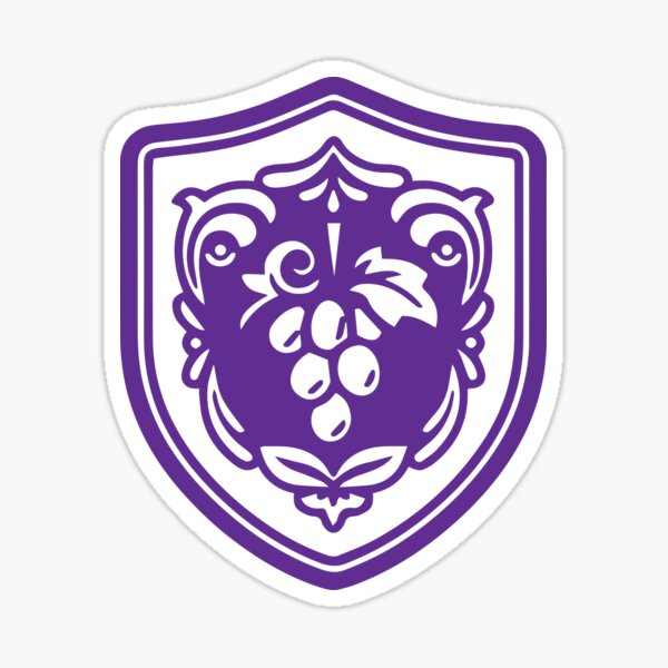 Violet School Symbol Sticker
