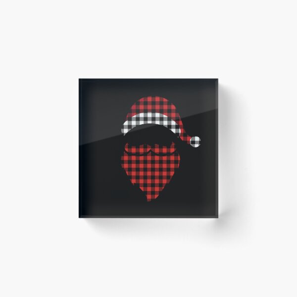 Item preview, Red Buffalo plaid Christmas Santa Claus pic designed and sold by Season's  Store.