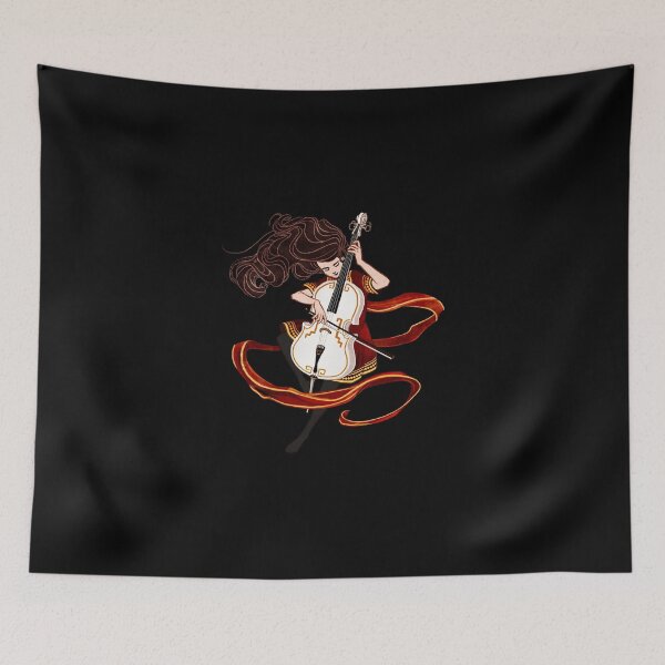 Item preview, Journey The Cello Wanderer White Sticker designed and sold by ragbarcensag.