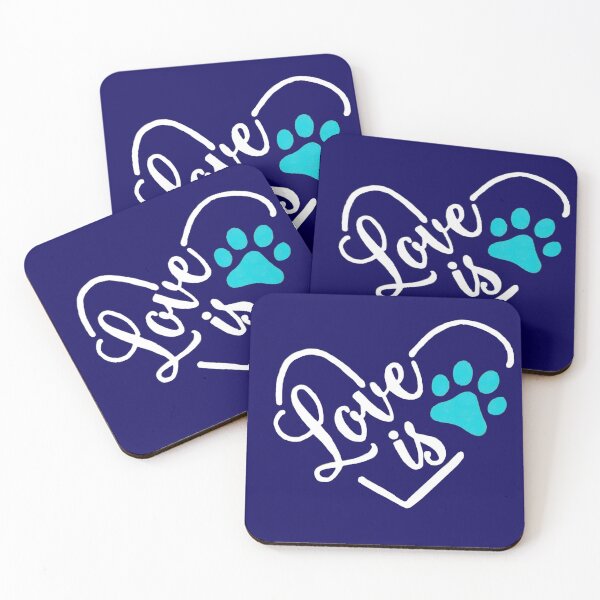 Item preview,  Love Is My Pet   BLUE2 designed and sold by Rowena Jones.
