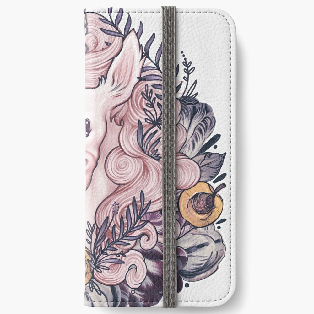 A Majestic Apricot Unicorn iPhone Wallet